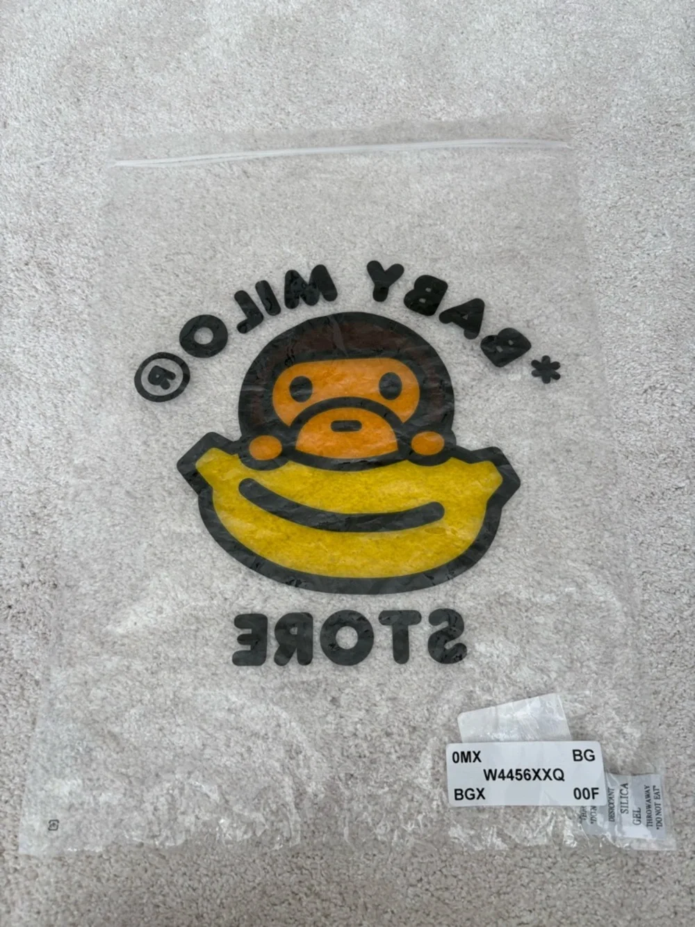 BAPE Bathing Ape Baby Milo zip top storage bag
